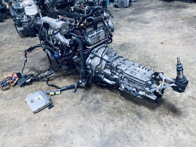 2JZ GTE NON VVTI WITH 6 SPEED V161 TRANSMISSION ENGINE SWAP COME WITH ENGINE, 6 SPEED TRANSMISSION, ECU,IGNITOR ETC. REA - Image 1