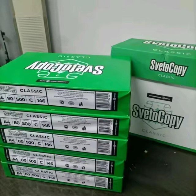 High Quality SVETOCOPY A4 Copy Paper 70/75/80GSM 100% Virgin Pulp White Color Use for Wholesale - Image 2