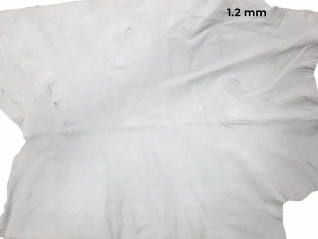White 0.9-1.1mm Natural Split Leather Color White Finish Matte Usage Hand Gloves Material Split Leather Size/Dimension 0.9-1.1mm - Image 1