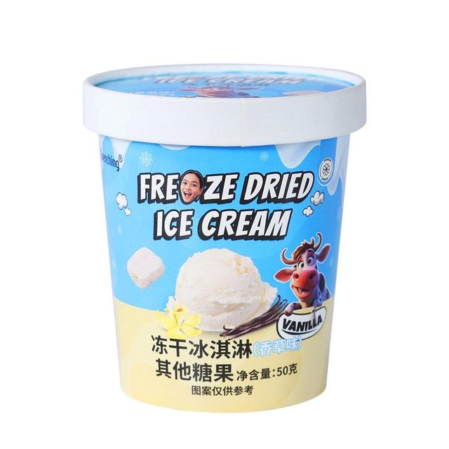 Freeze Dried Ice Cream Candy Packaging Carton Place of Origin China Texture Crunchy Yet Creamy Taste Experience Melts In Your Mouth - Image 4