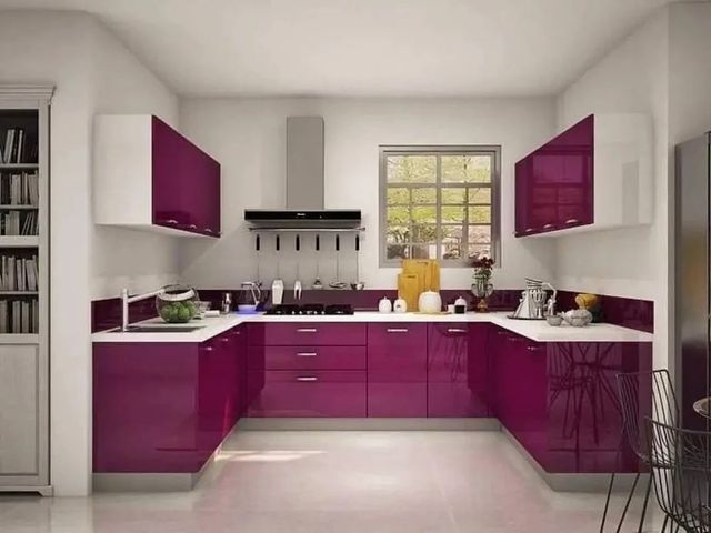 L-Shape Wooden Modular Kitchen Material Wooden Kitchen Design - Image 6