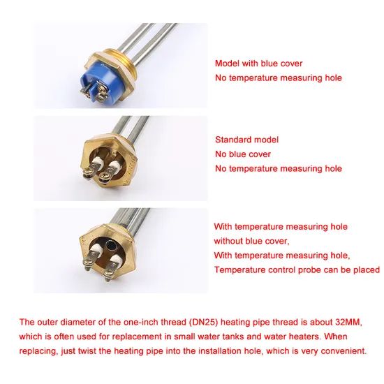 Immersion Heating Element Tubular Coil Solar Water Copper Heater with Copper Screw - Image 6