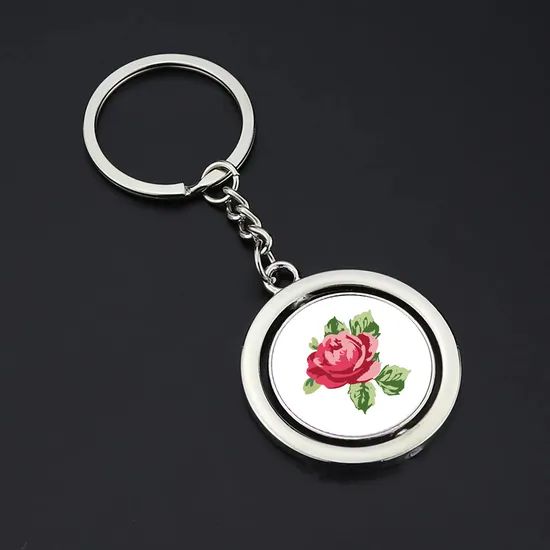 Customized Colorful Metal Chain Keychains with School Badges - Image 3