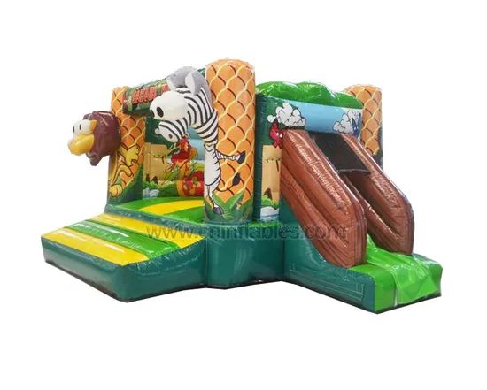 Orient Inflatables Wholesale Inflatable Safari Park Bouncer with Side Slide - Image 1