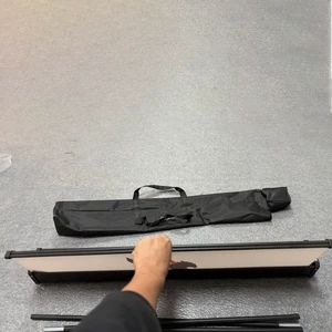 Simple Yet Effective Black Iron Roll up Banner Stand for Advertisements - Image 5