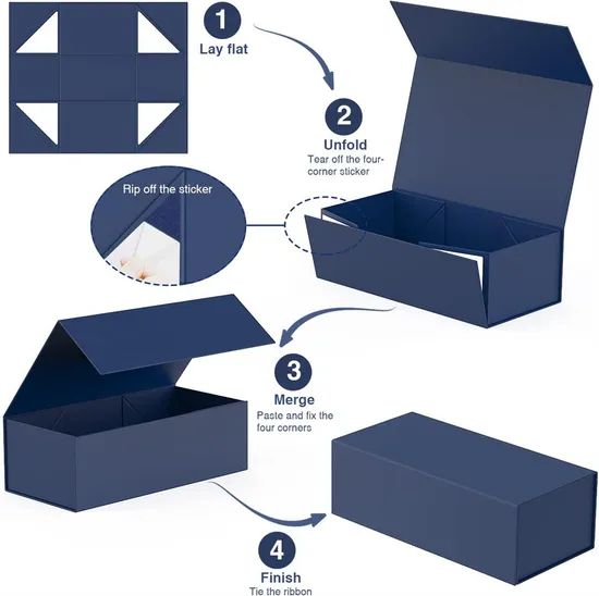 Best-Selling Magnetic Closure Foldable Gift Box - Multi-Event Holiday Packaging - Image 1