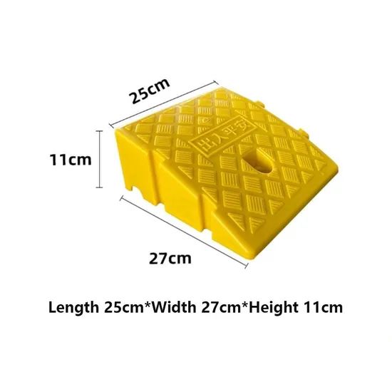 Durable Interlocking Portable Plastic Buckle Road Curb Ramps for Cars Wheelchairs Plastic Curb Ramp - Image 5