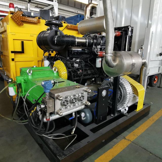Ultra High Pressure Waterjet Pump for Road Marking Removal Color GREEN Speed Ratios 3 Grade INDUSTRIAL Brand Name HARVEST - Image 3