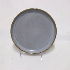16PCS Stoneware Dinner Set Ceramic Tableware Light Gray Color - Image 3