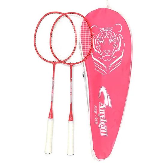 Model 216 Factory Wholesale Steel Alloy Badminton Racket Full Cover Bag Pack Iron Badminton Racquets 1 Pair - Image 6