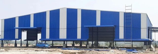 Warehouse Shed Construction Service Material Steel Usage Warehouse Location On Site Roof Type A Type Shed Height 10 ft Built Type - Image 2