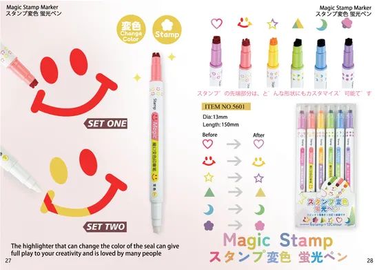 Amazing Marker Pens - Color Changing Highlighter Pen Art - Create 3D Lettering or Write Secret Messages - Image 6