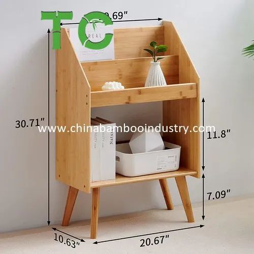 TCBS008 Bamboo Wood Storage Holders Rack Natural 1Y MOQ500 Trademark TC Condition New Folded Unfolded Model NO. TCBS008 HS Code 4419190000 - Image 3