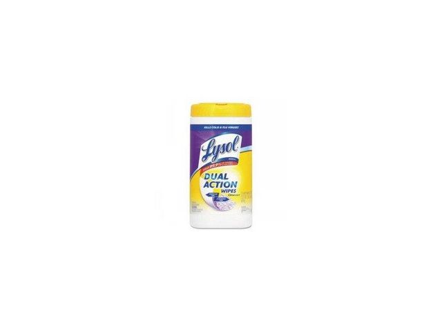 Lysol Citrus Disinfecting Dual Action Wipes - 75ct: Multi-Surface Cleaner & Disinfectant in Plastic Canister - Image 4