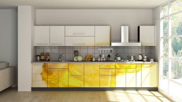 Wooden Straight Modular Kitchen Material Wooden Kitchen Shape Straight Counter Top Height Up to 3 Feet Price Range Rs - Image 2