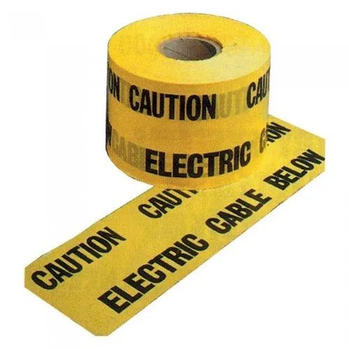 Custom Printing Caution Electrice Yellow PE Tapes Origin Xiamen Trademark xls Style Roll style Color Customized Customized - Image 1
