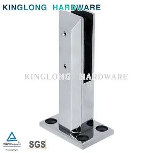 Stainless Steel Pool Clamp Floor Glass Fixing Clamp No Punch Base Railing Post Stair Rail Accessories - Image 2