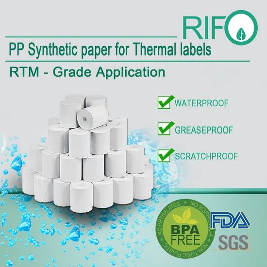 Jumbo Rolls of Thermal Transfer Label Paper Layer 4 Trademark Rifo HS ...