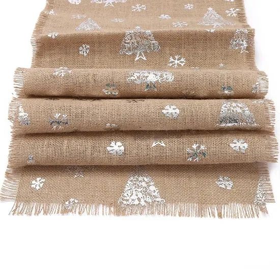 Custom 12 Packs Naturalburlap Table Runners 100% Jute Table Runner for Banguets - Image 3