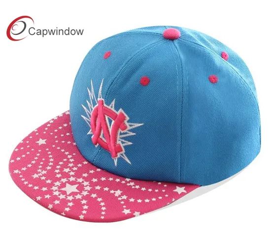 Customizable 3D Embroidery Snapback Cap with Screen Printing - Image 4