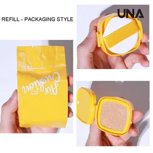 Foundation SPF 45+ Sunscreen Makeup Foundation Concealer Face Makeup Foundation Bb Cc Cream Air Cushion with Refill for Halal - Image 5