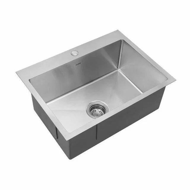Stainless Steel Kitchen Sinks, Sink Type: Single Bowl Sink Brand Own Shape Square Color Silver Drainer Is Attached Yes Material Stainless - Image 3