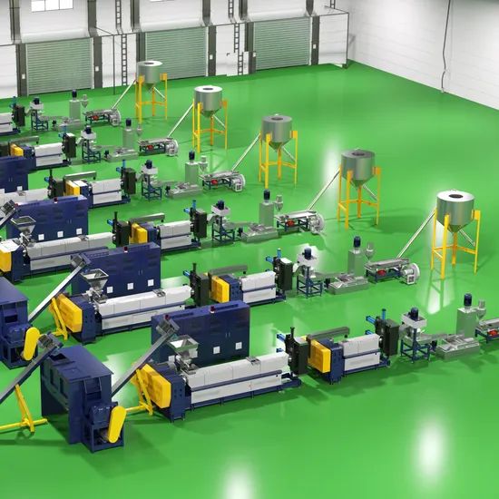 HDPE Flakes Plastic Recycling Machine for Two Stage Single Screw Water Ring Die Face Plastic Granulator Pelletizing Line - Image 1