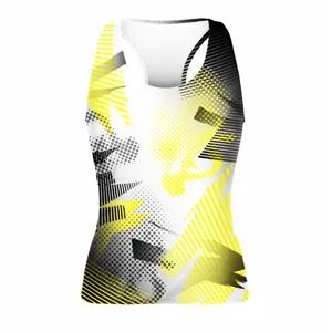 Sublimation Cheer Practice Sportswear Cheerleadering Uniform Gym Sport Racer Tank Tops - Image 3