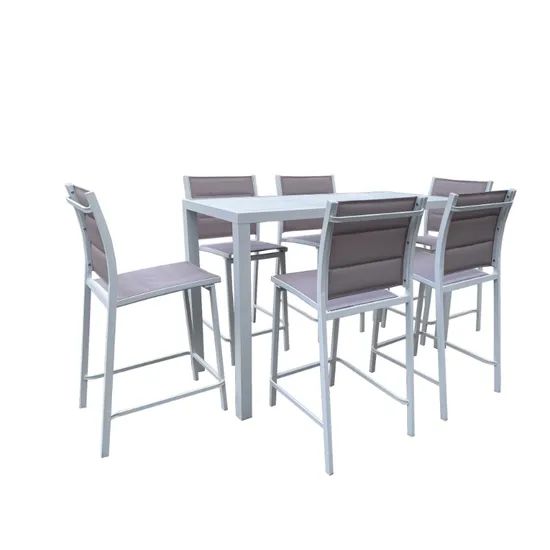 Outdoor Garden Furniture High Table Chairs Rattan Bar Sets for Hotel Pool - Image 3