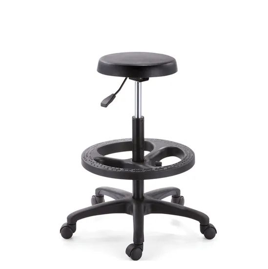 Adjustable Lab Stool Saddle Barber Dental Chair Type Chair Color Black MOQ 10 Units Trademark Mac Condition Used Model NO. - Image 1