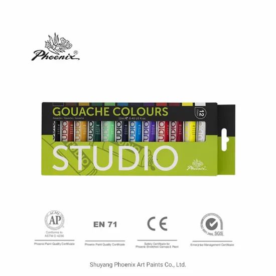 Kid Color Set 12X12ml Gouache Paints Set Educational Toys Drawing Tools Creative - Image 1