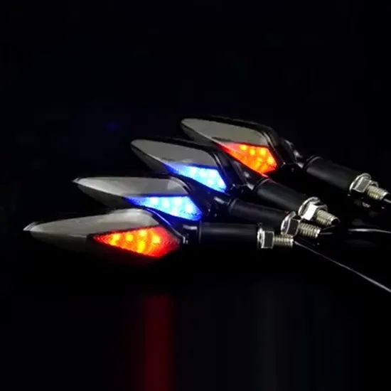 Universal PVC Motorcycle Turn Signals LED Light Flowing Water Flashing Indicator Blinker 12V Daytime Running Lamp - Image 3