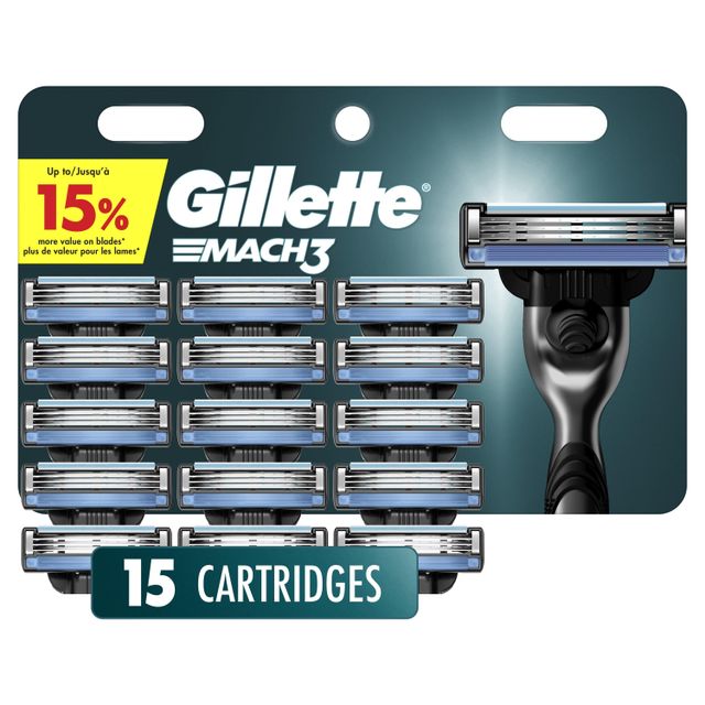 Gillette Mach3 Men's Razor Blades Glide, 12 Blade Refills For Sale - Image 2