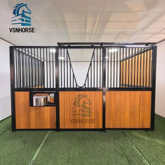 Luxury Customized Bamboo Wood Horse Stable Equipment Horse Stall Front Panels Box Stable - Image 2