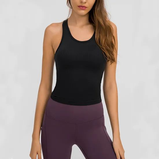 Disposable Factory Crop Tank Tops Yoga Workout Wholesale Fitness Wear Tanktop Razorback Tank Top - Image 6