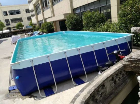 Dfaspo Above-Ground Garden Outdoor PVC Swimming Pool with Filter and Ladder - Image 1