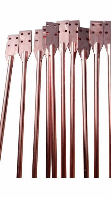 Copper Earthing Rods Material Copper Type All Types are available Country of Origin Made in India Usage/Application earthing - Image 1