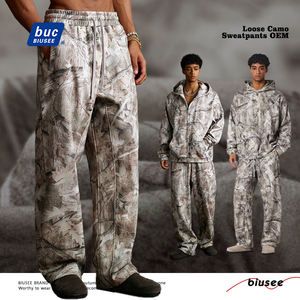 New Arrival Unique Festures Casual Baggy Straight Leg Sweatpants Custom Print Men's Fleece Camo Pants - Image 1