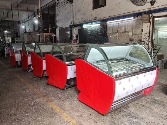 Eye-Catching Gelato Display to Boost Sales Showcase Power 835W Origin China Weight 200kg Capacity 201-250L Trademark - Image 1