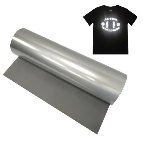 Grey Reflective Heat Transfer Vinyl Heat Transfer Film Origin China Trademark No Item Heat Transfer Vinyl Production Capacity - Image 1