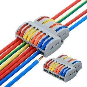 Spl84 Universal Push Pull Levers Electrical Quick Splice Wire Terminal Block Connector - Image 1
