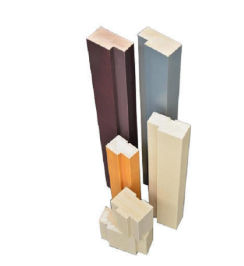 WPC Solid Door Frame Brand Marl Material Wooden Style Rectangular Size 4 x 2.5 Inch Grade Of Material WPC Features Termite - Image 1