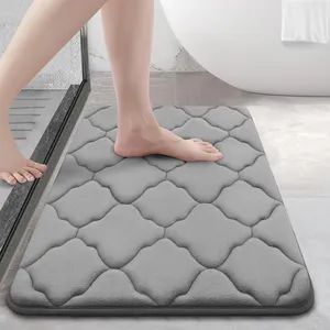 Soft and Absorbent Memory Foam Bath Rug - Machine Washable - Image 5