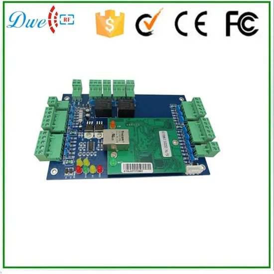 RFID Network TCP/IP 2 Doors Access Controller Board with Free Software for Door Security System - Image 1