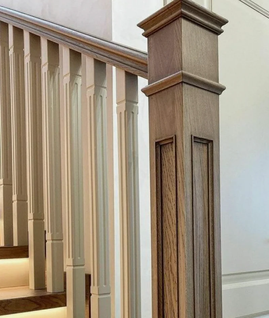 Wooden Staircase Railings 100 + Design Design Panel Position Stairs Material wooden Shape customised Texture Stunning Usage/Application - Image 1
