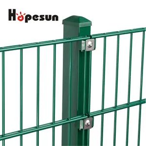 PVC Coated Double Wire Welded Panel for Highway Origin China Material Iron HS Code 73142000 Trademark HOPESUN Height 0.83m~2.03m - Image 1