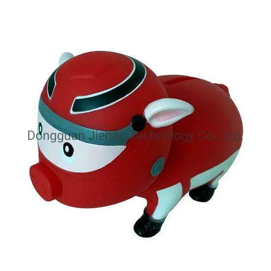 OEM Plastic Toys PVC Vinyl Red Money Coin Bank - Image 2
