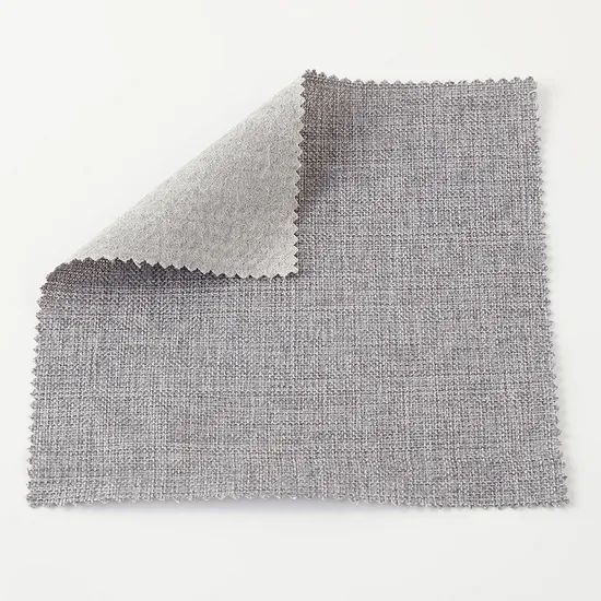 Chinese Inventory Plain Linen Polyester Blended Fabric Sofa Plain Linen Fabric - Image 3