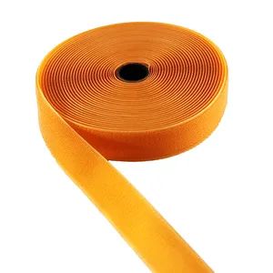 Un Napped Loop in Orange Color Stock Stock Origin China Material Nylon Style Fastener Element Fashion Feature Welding Trademark - Image 1