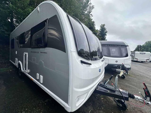Discover Bailey Phoenix Black 640 Stylish Family Touring Caravan Lightweight Build Comfortable Living Space Great Price - Image 1
